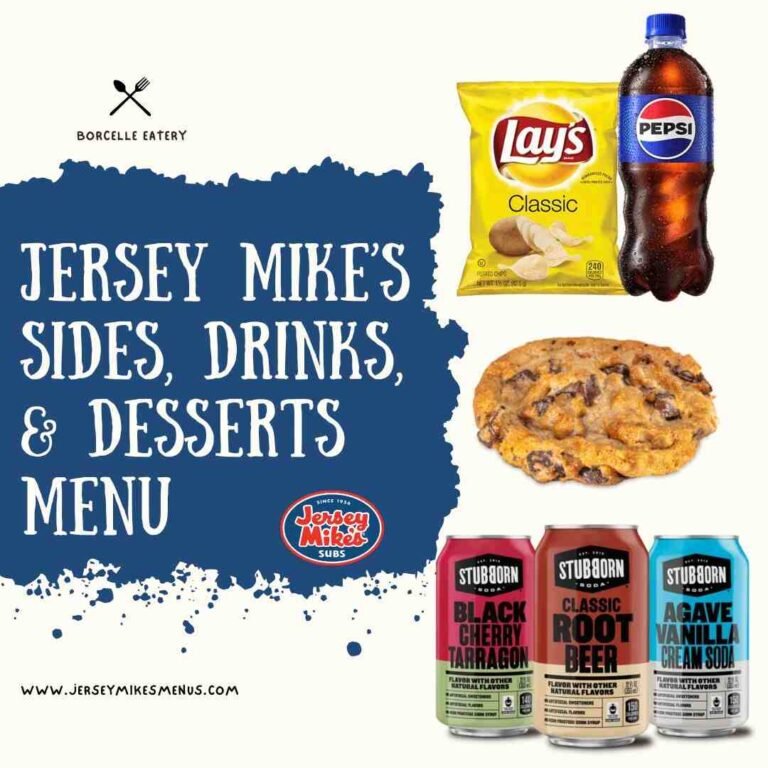 Jersey Mike’s Sides, Drinks, & Desserts